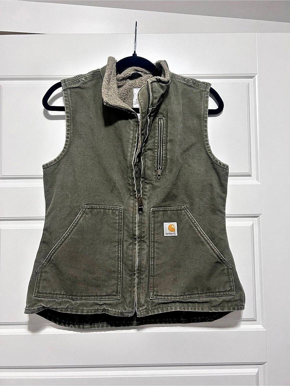 Carhartt Sandstone Sierra Vest Women's Olive Vest Size XS